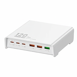CARGADOR ULTRA RAPIDO 120W | Q605 1 3 PUERTOS USB-C | 3 PUERTOS USB